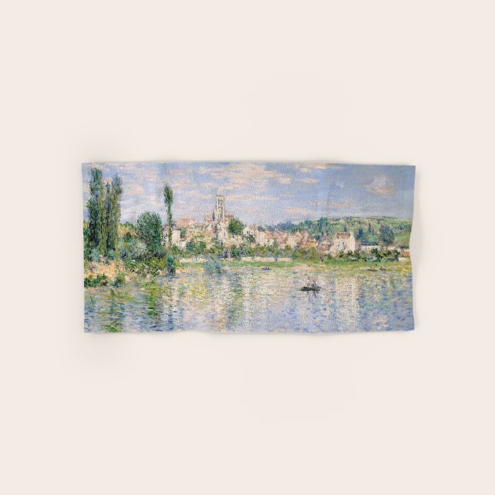 Vetheuil in Summer 1880 by Claude Monet Bath Towel Gallery Image 1