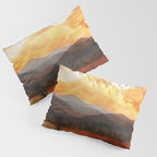 Desert in the Golden Sun Glow Pillow Sham Gallery Image 3