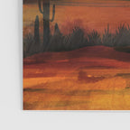 Desert in the Golden Sun Glow Poster Gallery Image 3