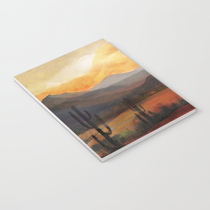 Desert in the Golden Sun Glow Notebook Gallery Image 3