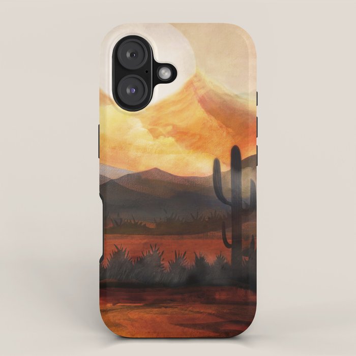 Desert in the Golden Sun Glow iPhone Case Gallery Image 1