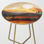 Desert in the Golden Sun Glow Side Table Gallery Image 2
