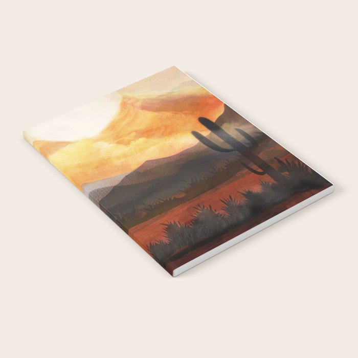 Desert in the Golden Sun Glow Notebook Gallery Image 2