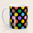 Funny colorful cartoon character face pattern Coffee Mug Gallery Image 3