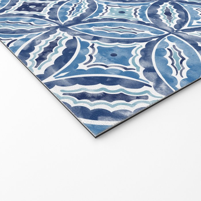 Moroccan Vibes Indigo C Welcome Mat Gallery Image 2