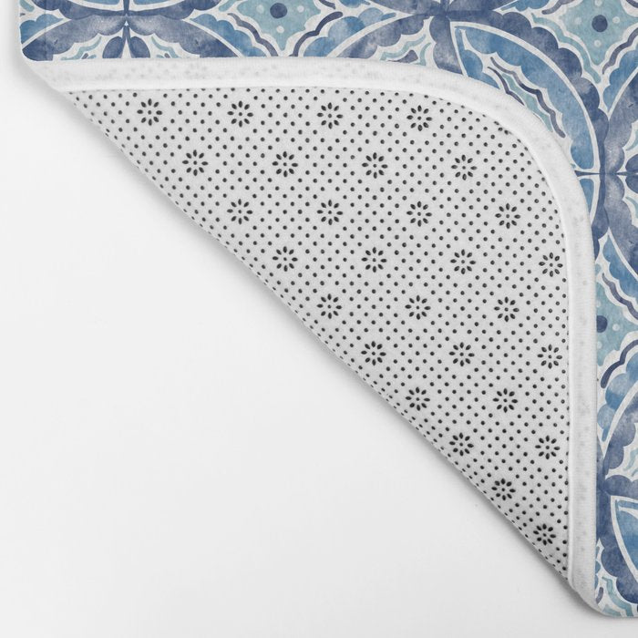 Moroccan Vibes Indigo C Bath Mat Gallery Image 2