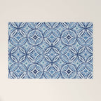 Moroccan Vibes Indigo C Welcome Mat Gallery Image 1