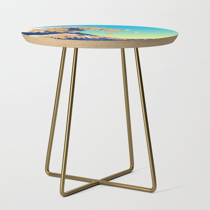 Shiba Inu in Great Wave Side Table Gallery Image 1