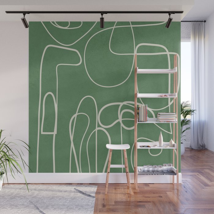 Lines in Space 7 Wall Mural Gallery Image 1