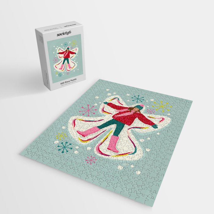 Winter Snow Angel Fun Jigsaw Puzzle Gallery Image 2