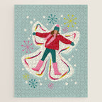 Winter Snow Angel Fun Jigsaw Puzzle Gallery Image 1