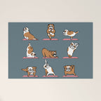English Bulldog Yoga Welcome Mat Gallery Image 1