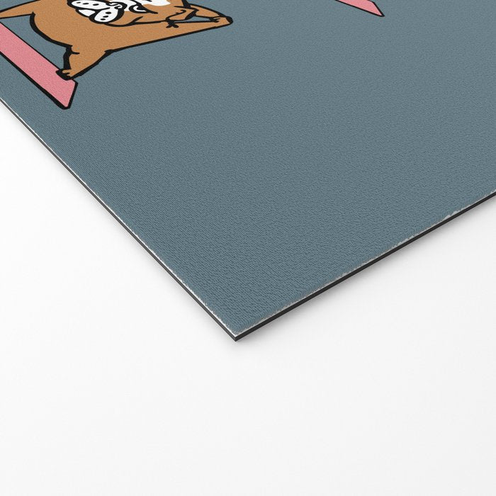English Bulldog Yoga Welcome Mat Gallery Image 2