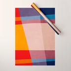 Abstract Mid-Century Modern Colors  Wrapping Paper Gallery Image 1