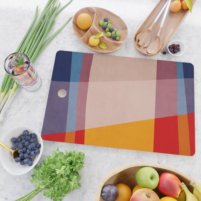 Abstract Mid-Century Modern Colors  Cutting Board Gallery Image 2