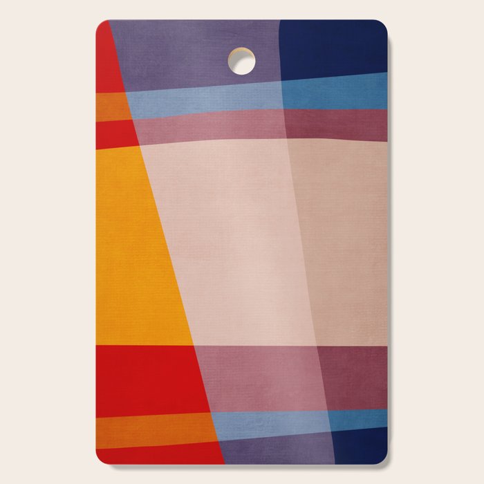 Abstract Mid-Century Modern Colors  Cutting Board Gallery Image 1