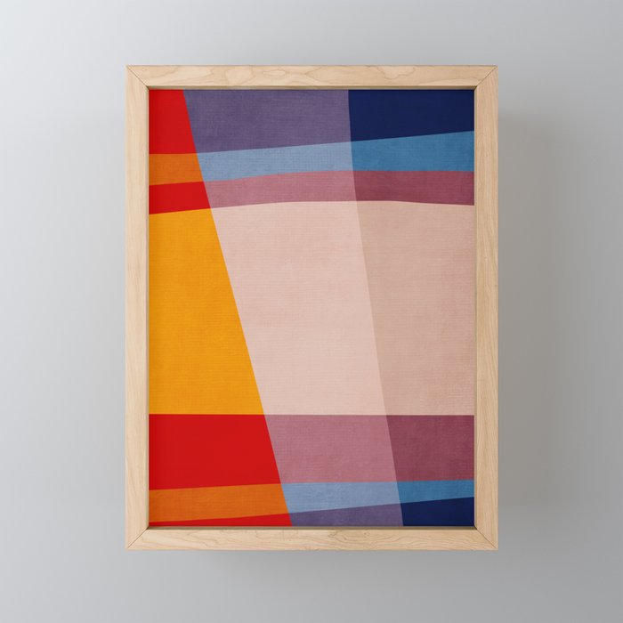 Abstract Mid-Century Modern Colors  Mini Art Print Gallery Image 1