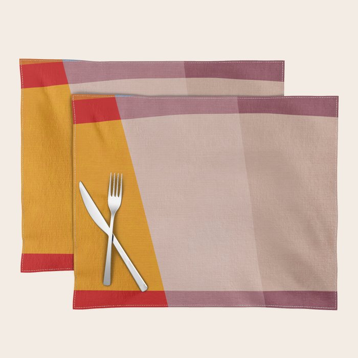 Abstract Mid-Century Modern Colors  Placemat Gallery Image 1