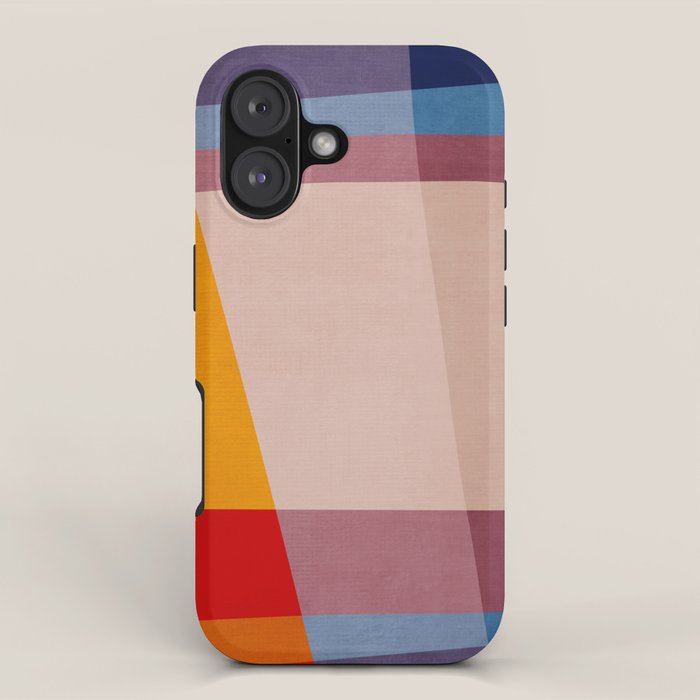 Abstract Mid-Century Modern Colors  iPhone Case Gallery Image 1