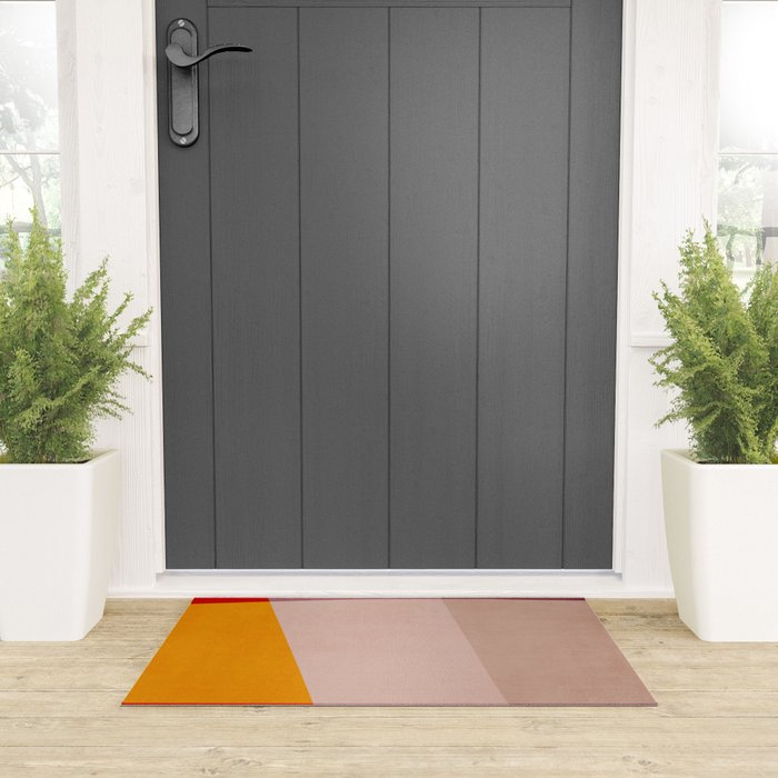 Abstract Mid-Century Modern Colors  Welcome Mat Gallery Image 3