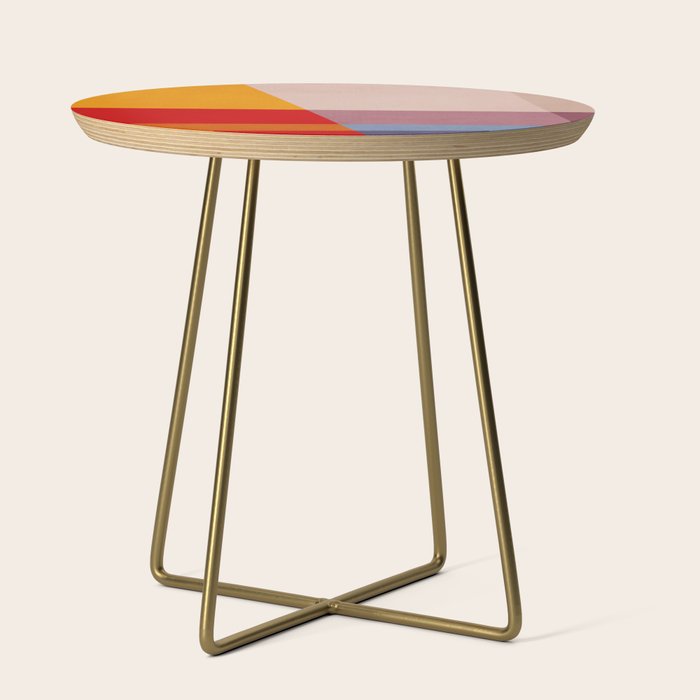 Abstract Mid-Century Modern Colors  Side Table Gallery Image 1