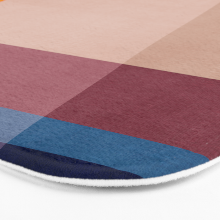 Abstract Mid-Century Modern Colors  Bath Mat Gallery Image 3