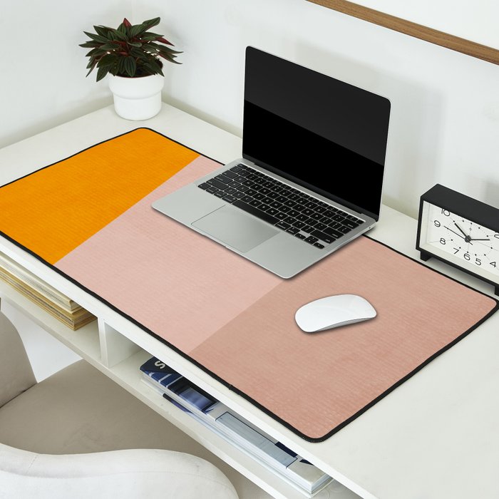 Abstract Mid-Century Modern Colors  Desk Mat Gallery Image 2