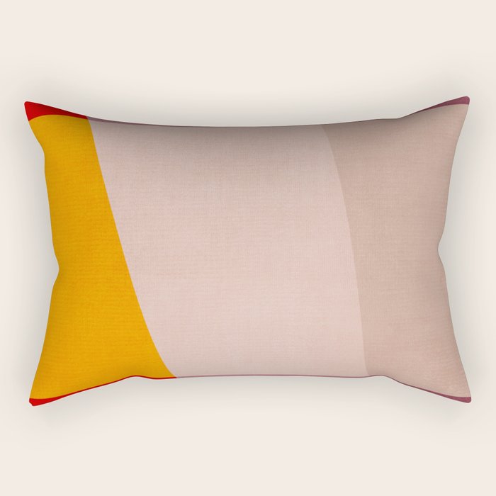 Abstract Mid-Century Modern Colors  Rectangular Pillow Gallery Image 1