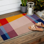 Abstract Mid-Century Modern Colors  Outdoor Rug Gallery Image 2
