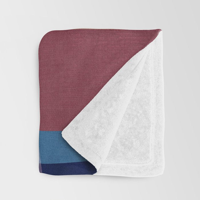 Abstract Mid-Century Modern Colors  Throw Blanket Gallery Image 3