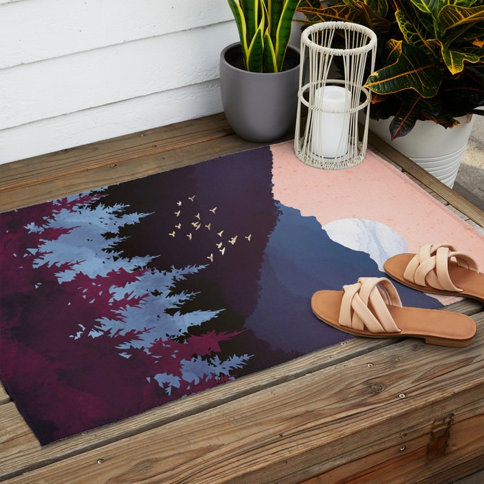 Mulberry Dusk Outdoor Rug Gallery Image 2