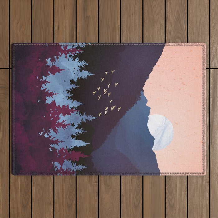 Mulberry Dusk Outdoor Rug Gallery Image 1