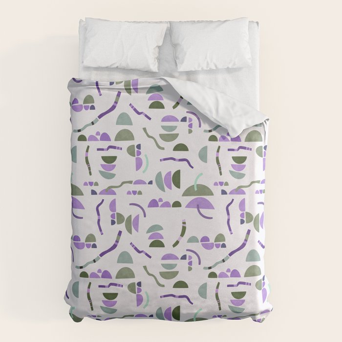 Modern simple shapes pattern LG Duvet Cover Gallery Image 1
