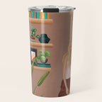 Tables and chairs worn by all of the dust Travel Mug Gallery Image 1