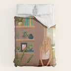 Tables and chairs worn by all of the dust Duvet Cover Gallery Image 6