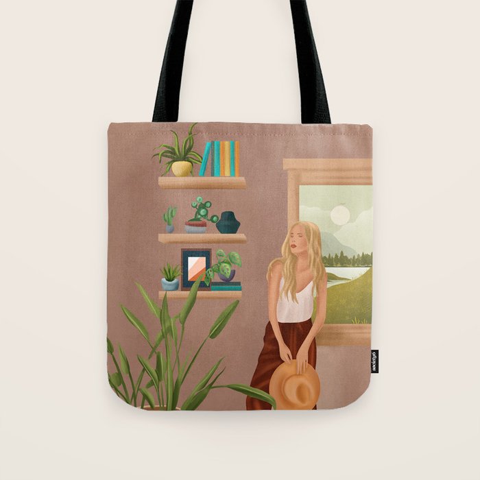 Tables and chairs worn by all of the dust Tote Bag Gallery Image 1