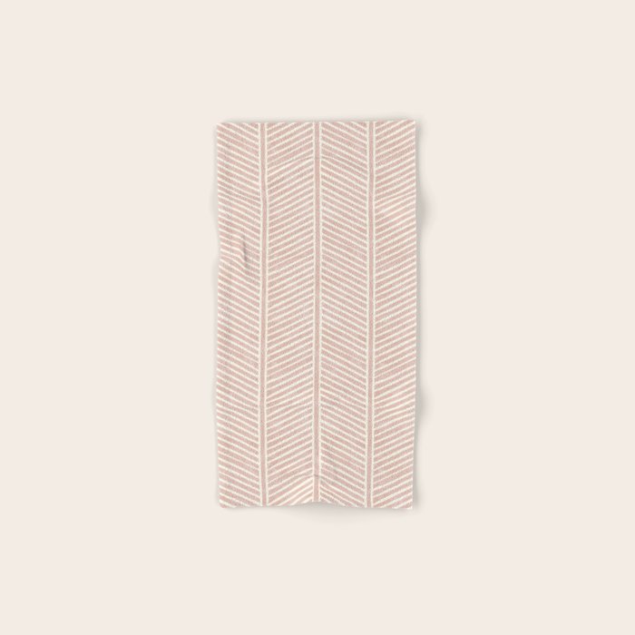 Organic Chevron in Rose Bath Towel Gallery Image 1
