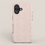 Organic Chevron in Rose iPhone Case Gallery Image 1