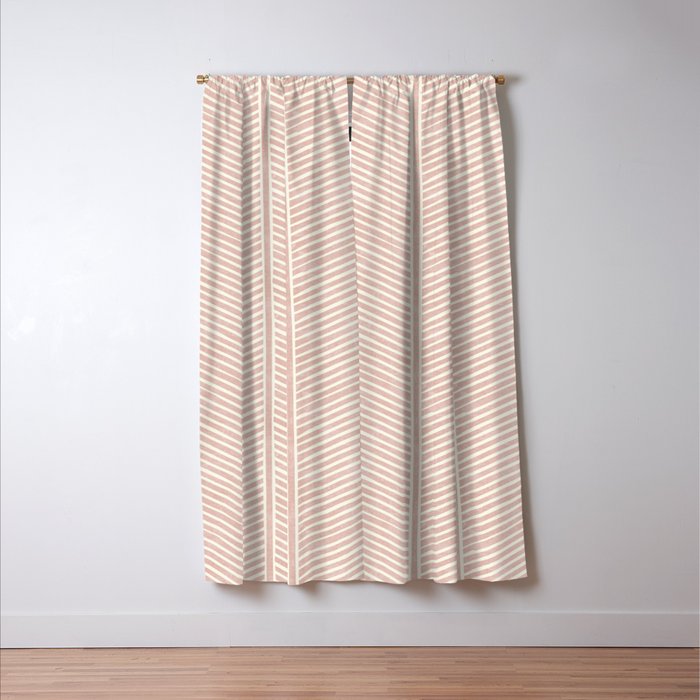 Organic Chevron in Rose Window Curtain Gallery Image 3