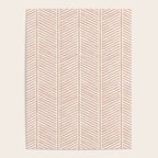 Organic Chevron in Rose Poster Gallery Image 4