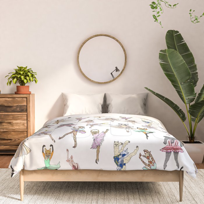 Animal Square Dance Hipster Ballerinas Comforter Gallery Image 3