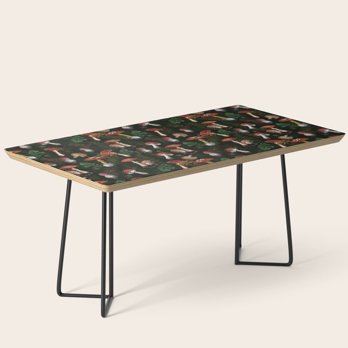 Vintage Dark Night Mushroom Forest Coffee Table Gallery Image 1