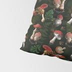 Vintage Dark Night Mushroom Forest Pillow Sham Gallery Image 4