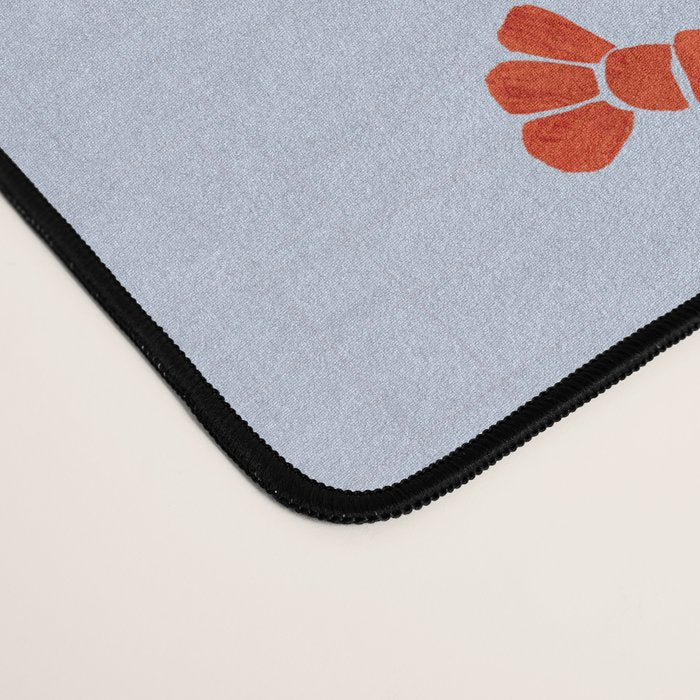 Classic Red Lobsters Pattern On Light Blue Desk Mat Gallery Image 4