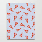 Classic Red Lobsters Pattern On Light Blue Notebook Gallery Image 4