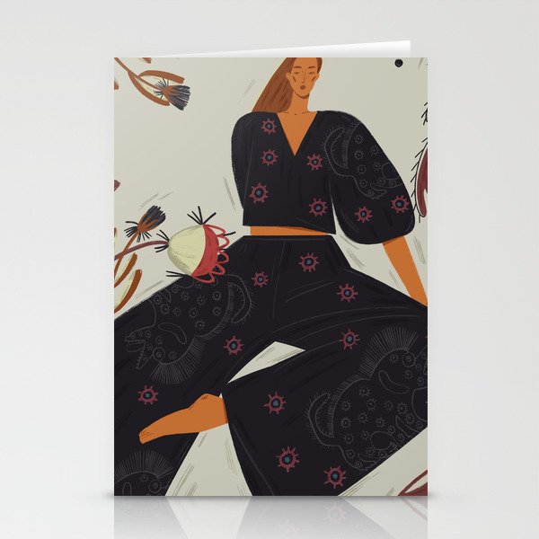 a girl in armor  Stationery Card Gallery Image 2