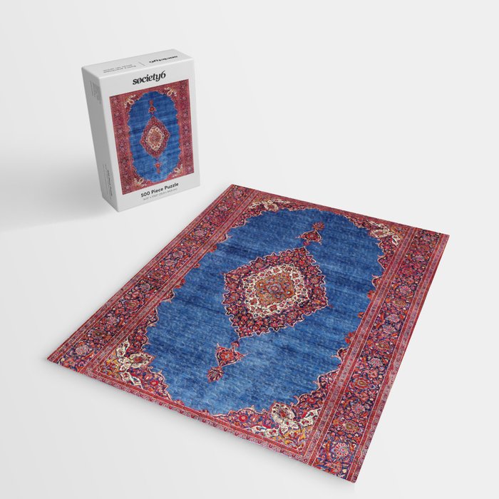 Silk Kashan Central Persian Rug Print Jigsaw Puzzle Gallery Image 2