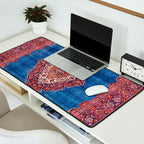 Silk Kashan Central Persian Rug Print Desk Mat Gallery Image 2