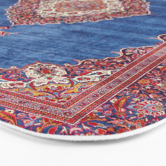 Silk Kashan Central Persian Rug Print Bath Mat Gallery Image 3