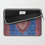 Silk Kashan Central Persian Rug Print Laptop Sleeve Gallery Image 2